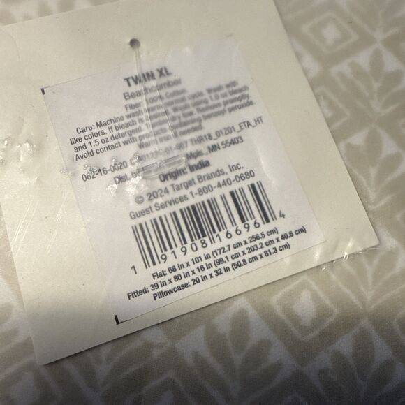 Twin/Twin XL Sheet Set “Beachcomber” Pattern - Picture 2 of 5